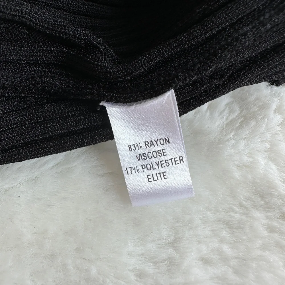 Cushnie Et Ochs Tie Waist Cropped Black Turtleneck Wrap Sweater XS - Picture 10 of 11